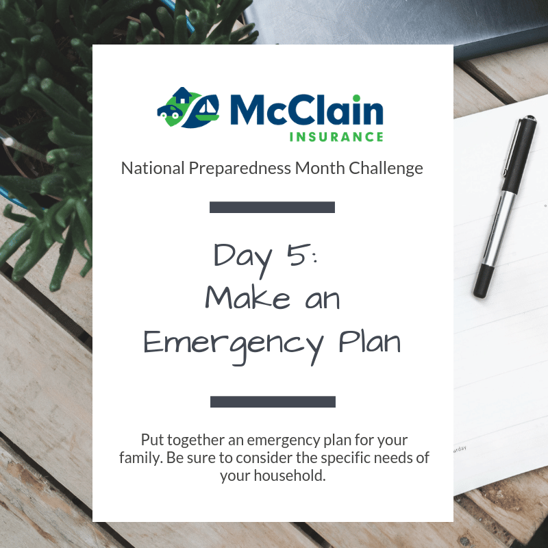 McClain Insurance Emergency Preparedness Challenge Goals