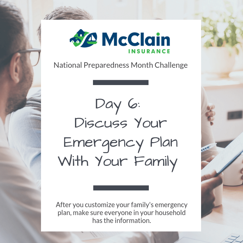 McClain Insurance Emergency Preparedness Challenge Goals