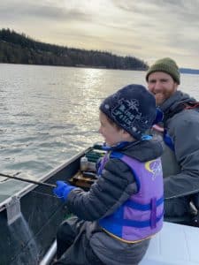 Nick and Augie fishing