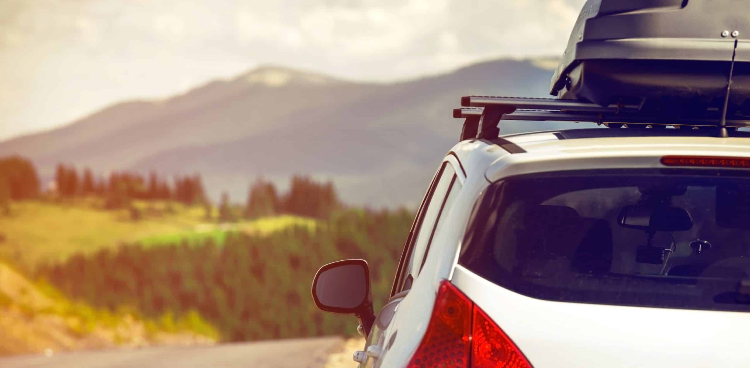Car with Roof Rack - shutterstock_249498736