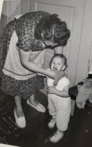 Dova Smith with her grandmother