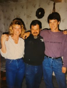 Dova Smith with her dad and brother