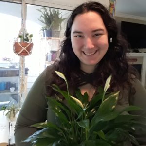 Ann Franklin with plants