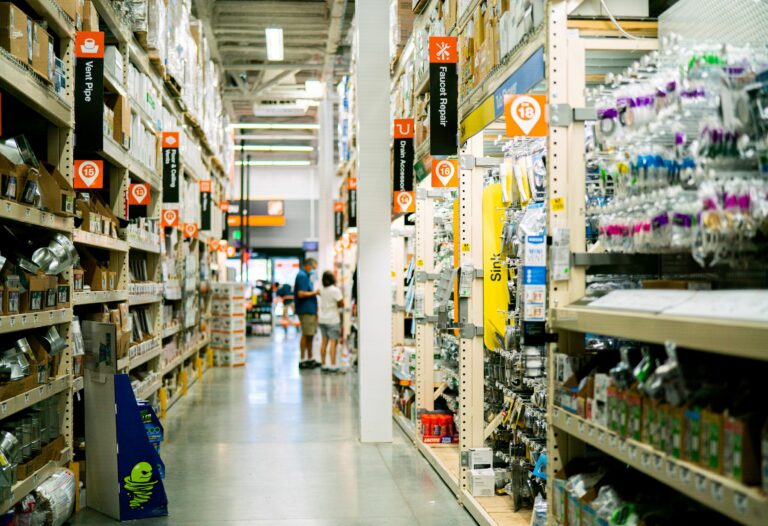 Hardware store aisle