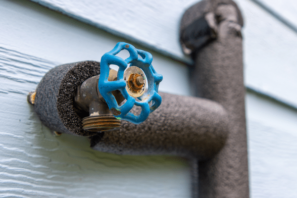 Insulated exterior pipe